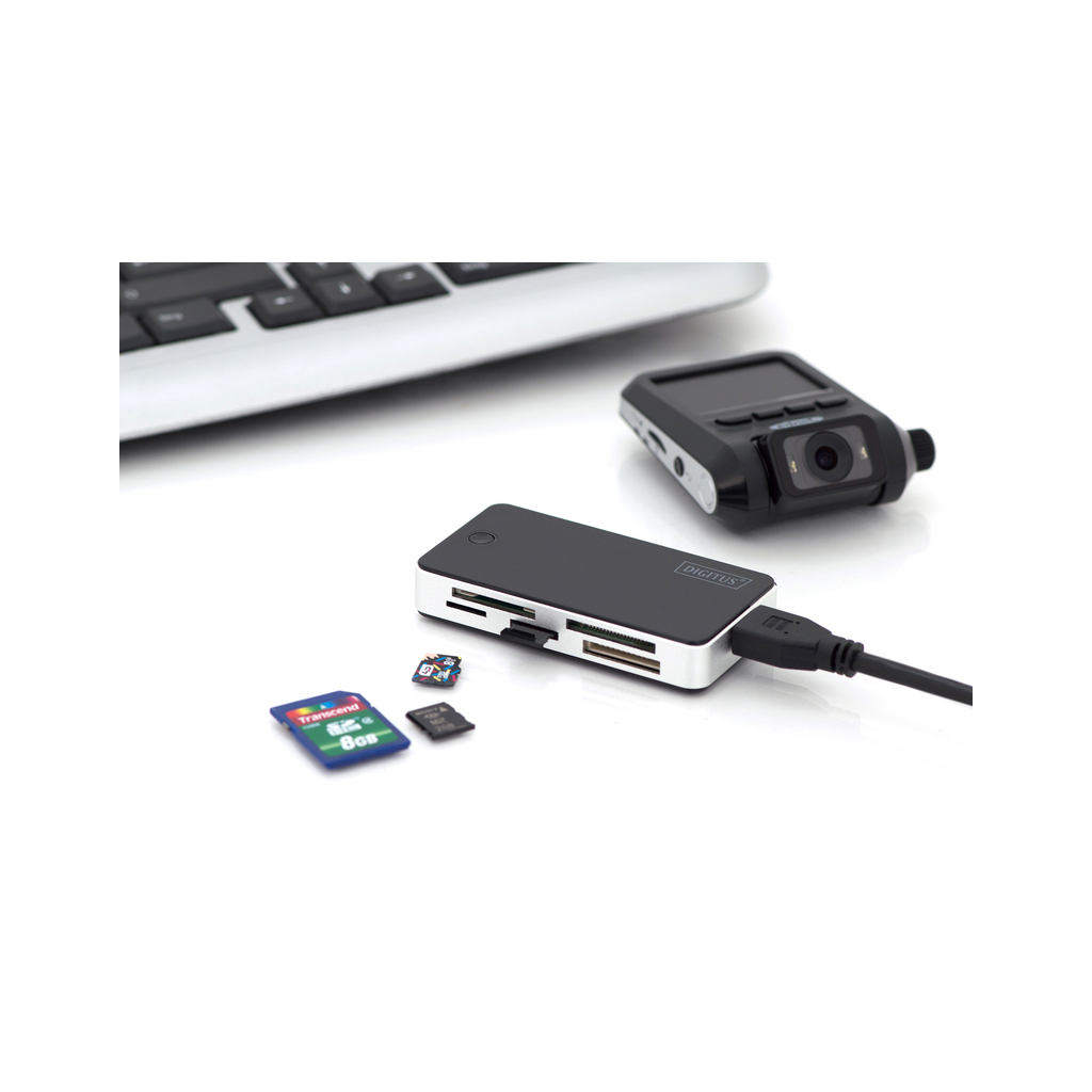Считыватель флеш-карт Digitus USB 3.0 All-in-one (DA-70330-1) - 1 Считыватель флеш-карт Digitus USB 3.0 All-in-one (DA-70330-1) - 1