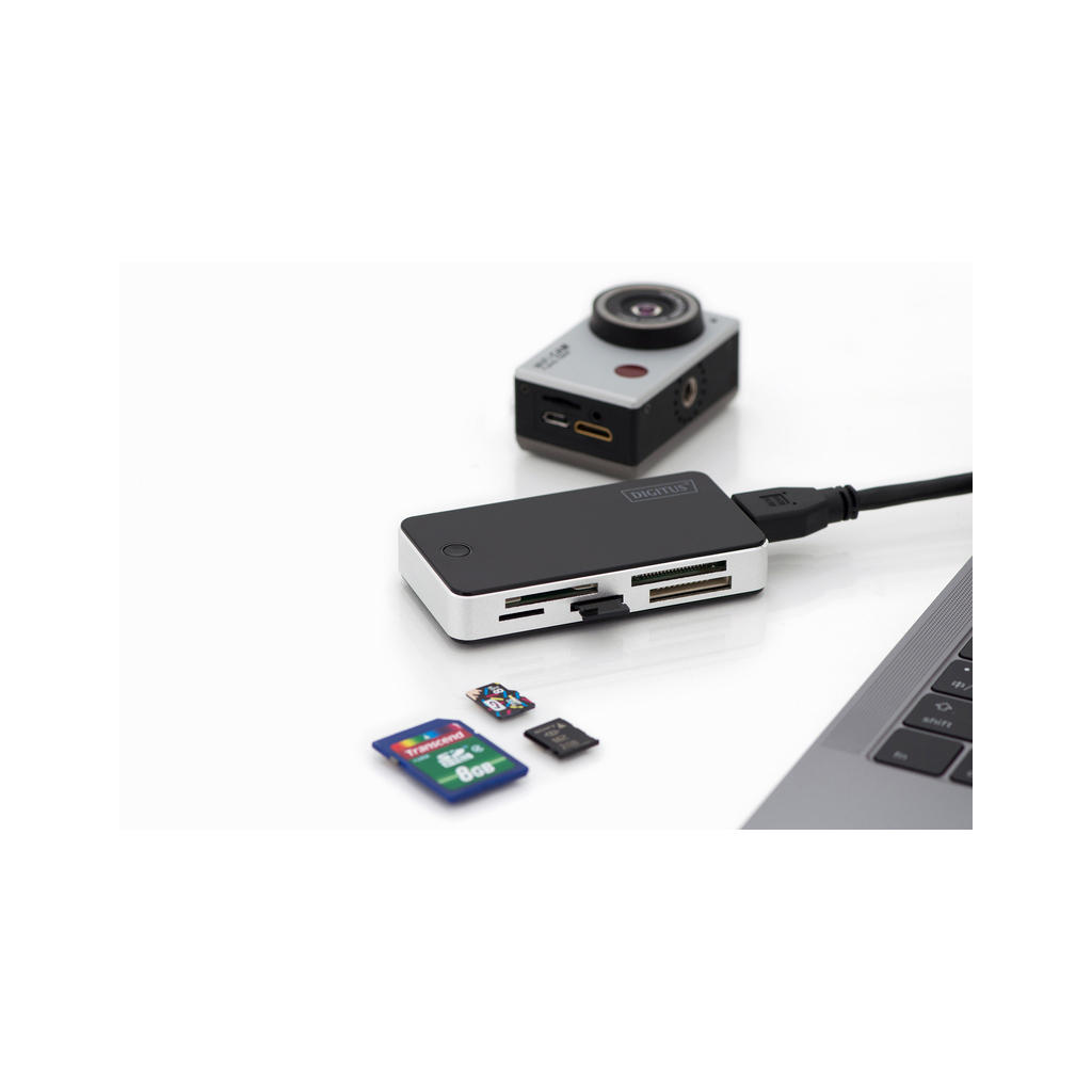 Считыватель флеш-карт Digitus USB 3.0 All-in-one (DA-70330-1) - 4 Считыватель флеш-карт Digitus USB 3.0 All-in-one (DA-70330-1) - 4