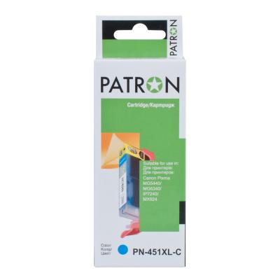 Картридж Patron CANON CLI-451XLC (PN-451XLC) CYAN (CI-CAN-CLI-451-C-PN) - 1 Картридж Patron CANON CLI-451XLC (PN-451XLC) CYAN (CI-CAN-CLI-451-C-PN) - 1