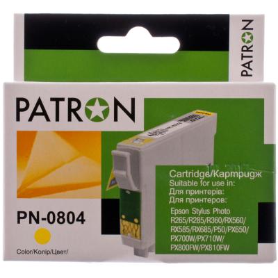 Картридж Patron EPSON R265/285/360,RX560/585/685,P50,PX650 YELLOW (T0804) (PN-0804) - 1