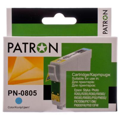 Картридж Patron EPSON R265/285/360,RX560/585/685,P50,PX650 LIGHT CYAN (T0805 (PN-0805) - 1