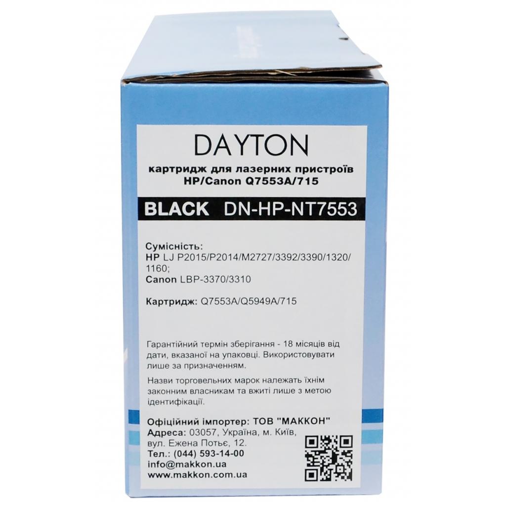 Картридж Dayton HP LJ Q7553A/Canon 715 3k (DN-HP-NT7553) - 1 Картридж Dayton HP LJ Q7553A/Canon 715 3k (DN-HP-NT7553) - 1