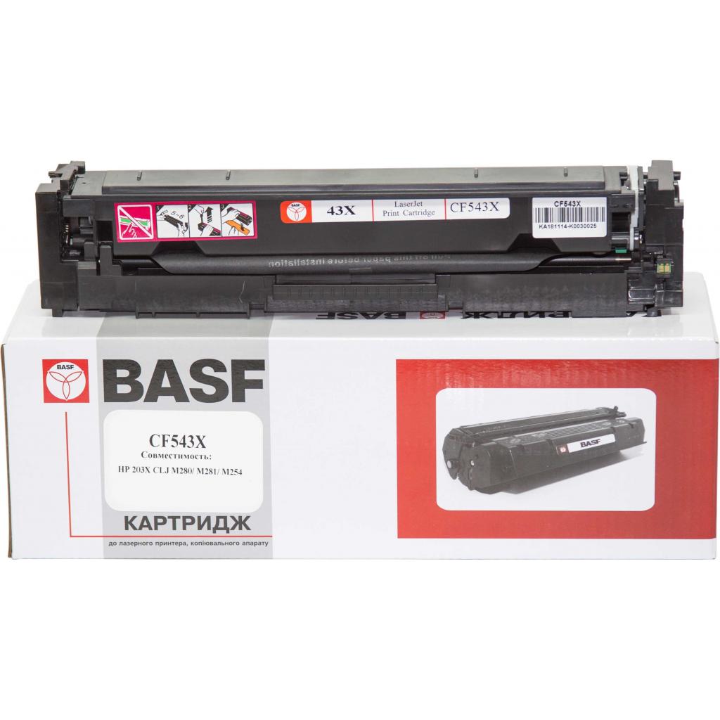 Картридж BASF для HP CLJ M280/M281/M254 Х Magenta (KT-CF543Х) Картридж BASF для HP CLJ M280/M281/M254 Х Magenta (KT-CF543Х)