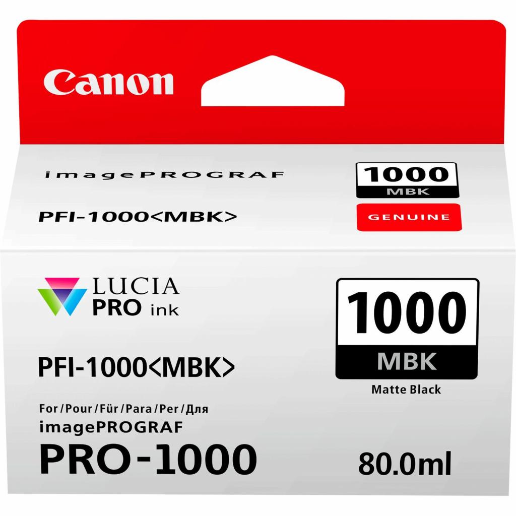 Картридж Canon PFI-1000MBk (Matte black) (0545C001)