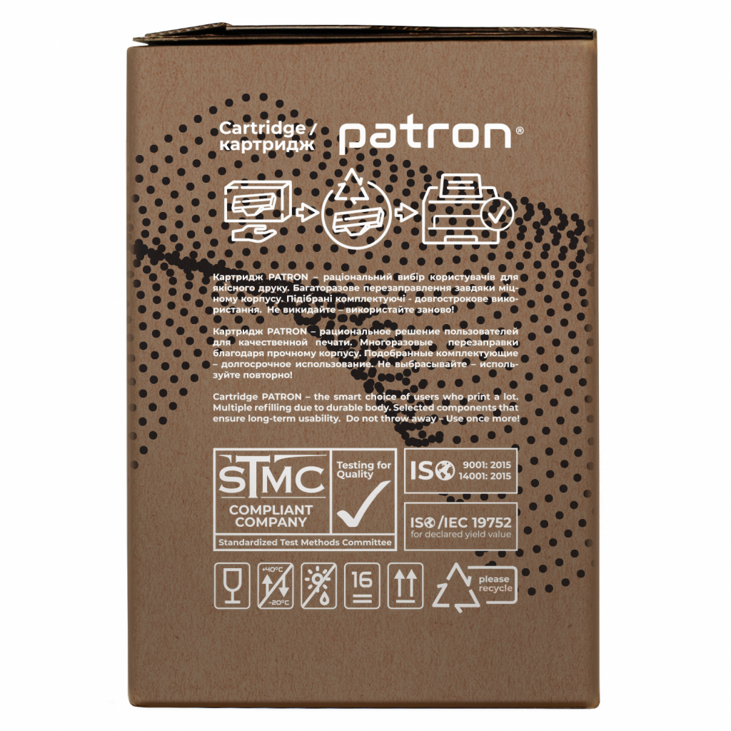 Картридж Patron HP LJ CE505X/CANON 719H GREEN Label (PN-05X/719HGL) - 3 Картридж Patron HP LJ CE505X/CANON 719H GREEN Label (PN-05X/719HGL) - 3