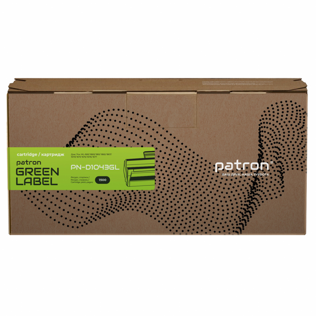 Картридж Patron SAMSUNG MLT-D104S GREEN Label (PN-D104GL) - 1 Картридж Patron SAMSUNG MLT-D104S GREEN Label (PN-D104GL) - 1