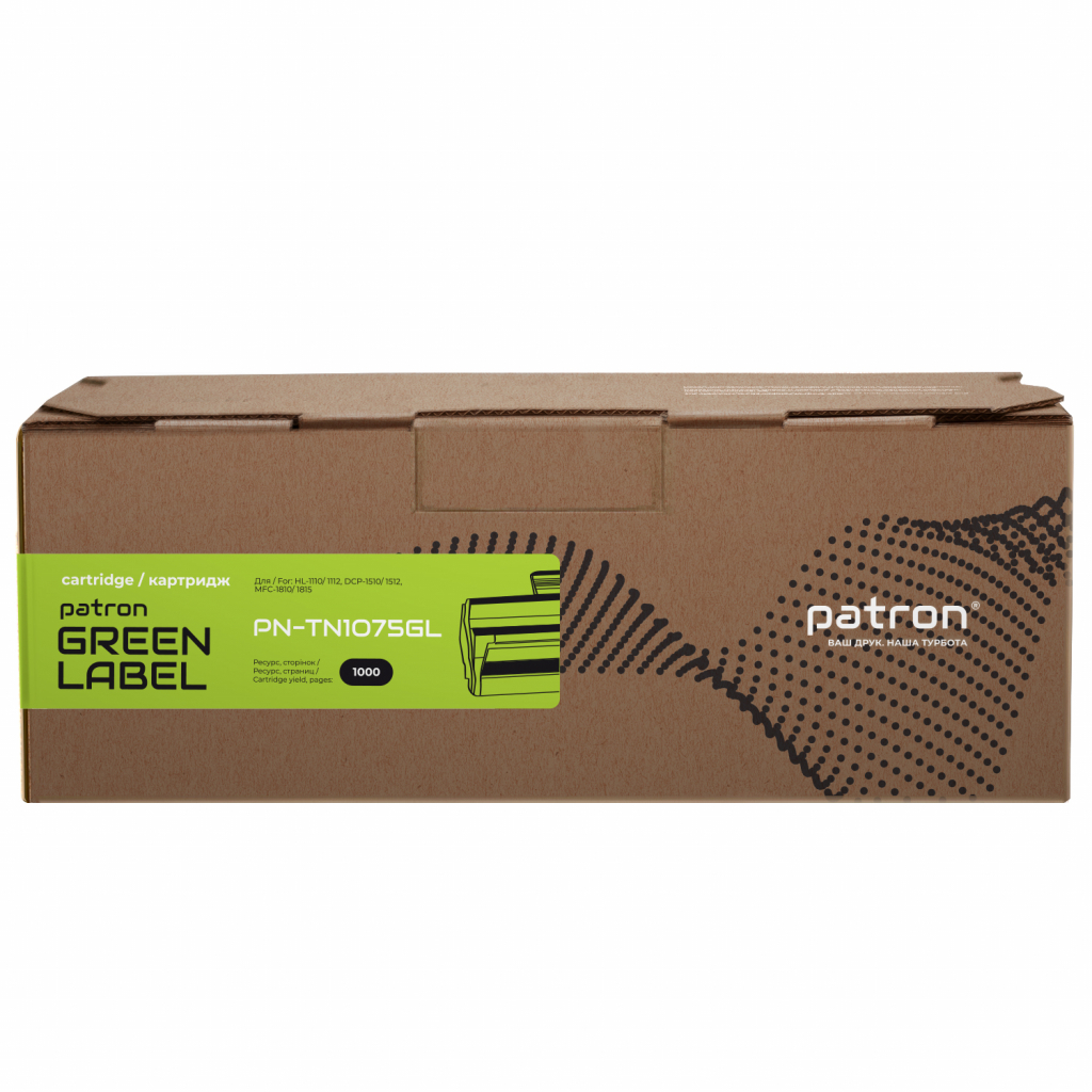 Картридж Patron BROTHER TN-1075 GREEN Label (PN-TN1075GL) - 1 Картридж Patron BROTHER TN-1075 GREEN Label (PN-TN1075GL) - 1