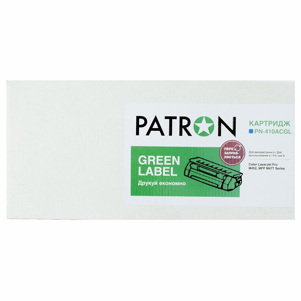 Картридж Patron HP CLJ CF411A, для Pro M452/M477 Cyan, GREEN Label (PN-410ACGL) - 3 Картридж Patron HP CLJ CF411A, для Pro M452/M477 Cyan, GREEN Label (PN-410ACGL) - 3