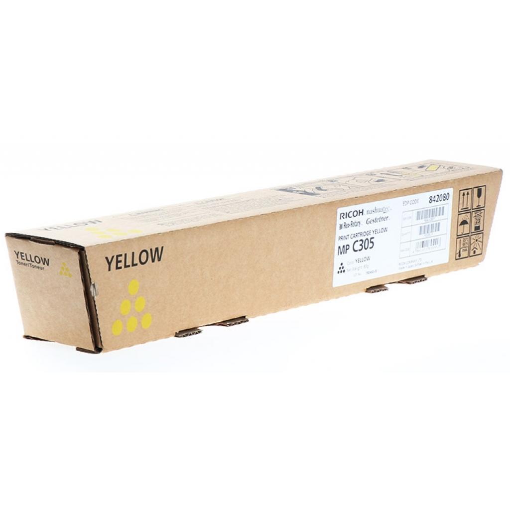 Тонер-картридж Ricoh MPC305 Yellow 6K (842080)