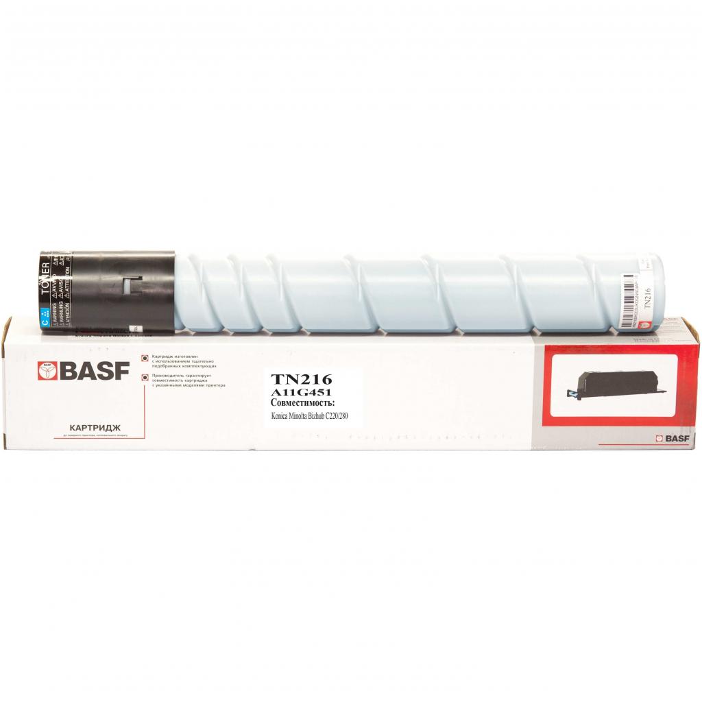 Тонер-картридж BASF Minolta TN216, A11G451 Cyan (BASF-KT-TN216C)
