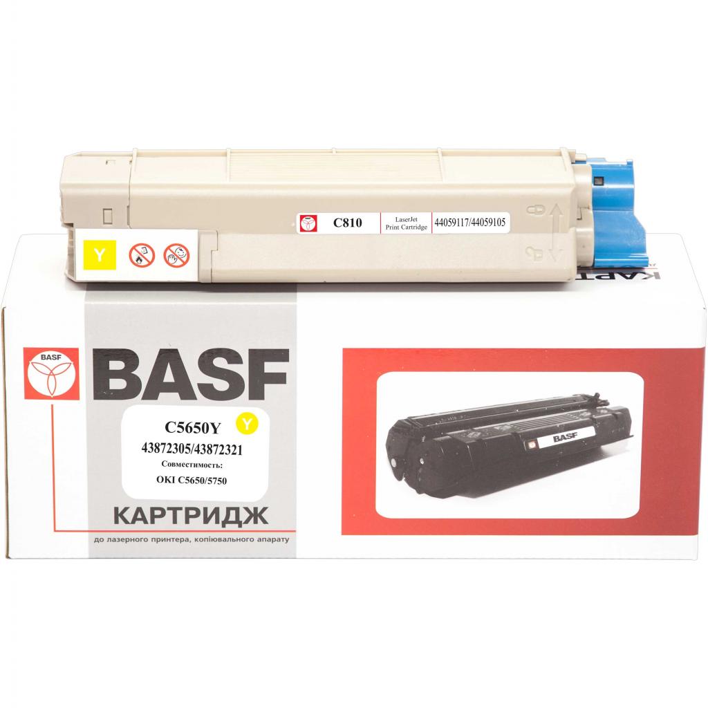 Тонер-картридж BASF OKI C5650/5750 Yellow 43872305/43872321 (KT-C5650Y)