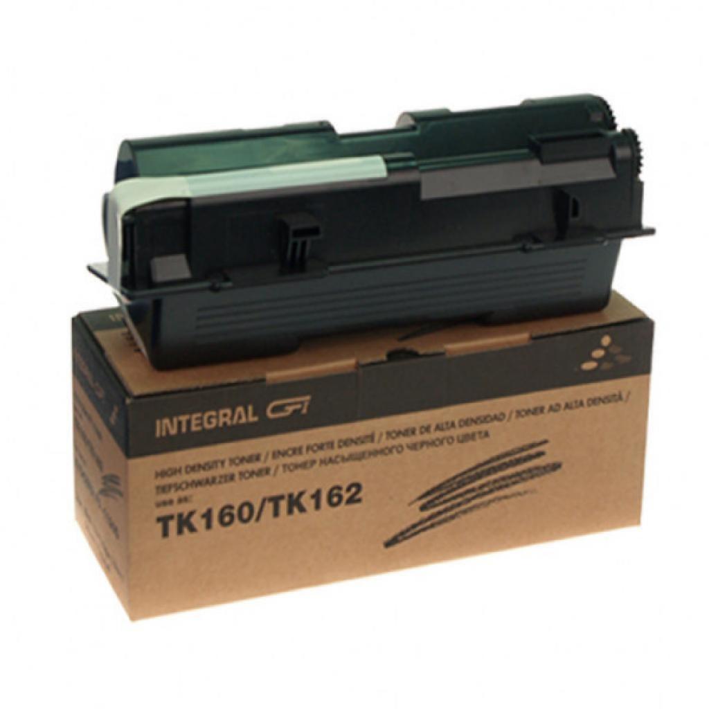Тонер-картридж Integral Kyocera TK-160/TK162 chip, Black 105г (12100053C)