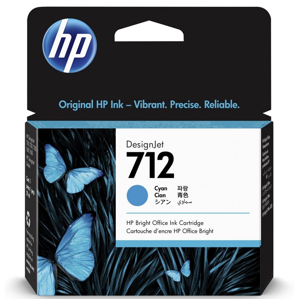 Картридж HP DJ No.712 DesignJet Т230/Т630 Cyan 29ml (3ED67A) Картридж HP DJ No.712 DesignJet Т230/Т630 Cyan 29ml (3ED67A)