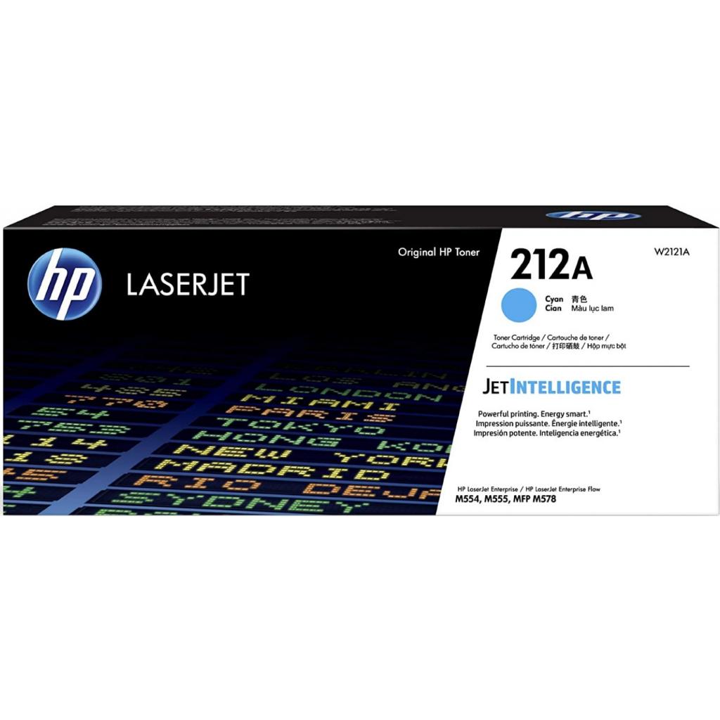 Картридж HP CLJ  212A Cyan 4.5K (W2121A) Картридж HP CLJ  212A Cyan 4.5K (W2121A)