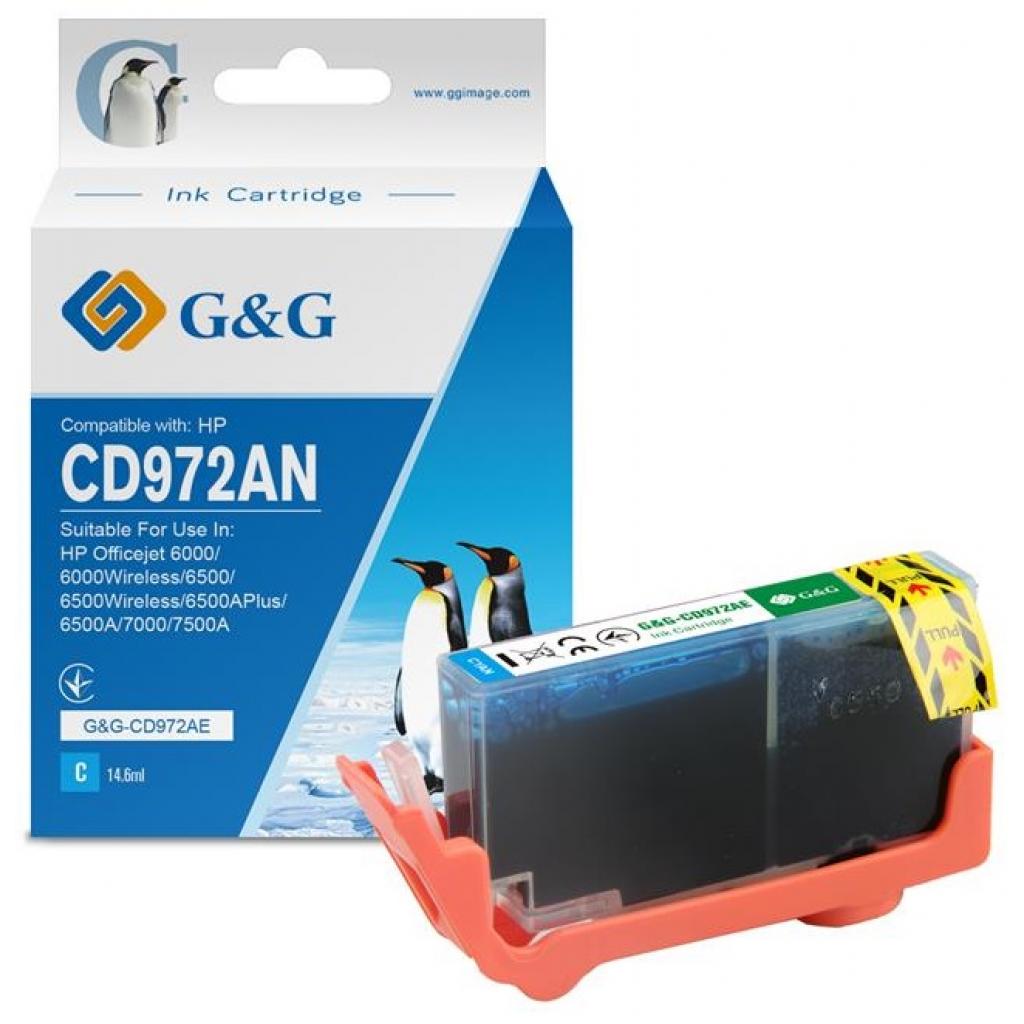 Картридж G&G HP No.920XL OJ6000/6500/7000/7500 cyan (G&G-CD972AE)