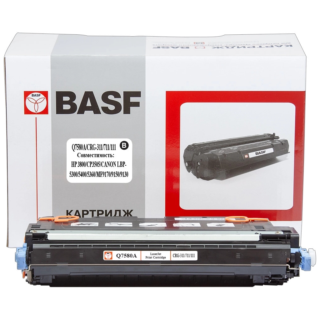 Картридж BASF HP CLJ 3800 Q7580A Black (BASF-KT-Q7580A_CRG711)