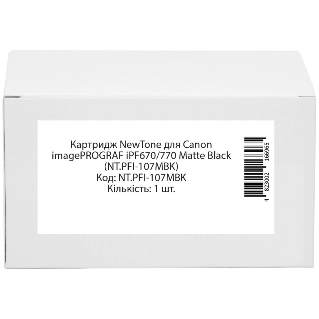 Картридж NewTone Canon imagePROGRAF iPF670/770 Matte Black (NT.PFI-107MBK) Картридж NewTone Canon imagePROGRAF iPF670/770 Matte Black (NT.PFI-107MBK)