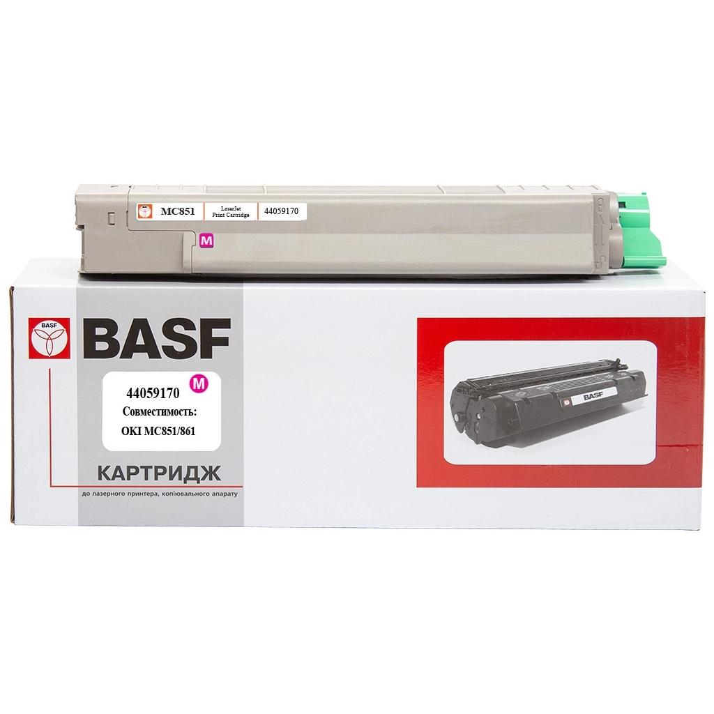 Тонер-картридж BASF OKI MC851/861/ 44059170 Magenta (KT-MC851M) Тонер-картридж BASF OKI MC851/861/ 44059170 Magenta (KT-MC851M)