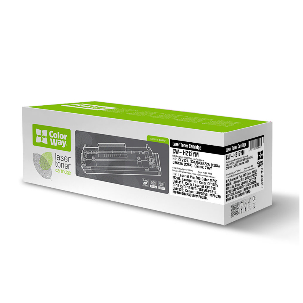 Картридж ColorWay HP (CF212A) LJ Pro M276/M251 Yellow (47727) Картридж ColorWay HP (CF212A) LJ Pro M276/M251 Yellow (47727)