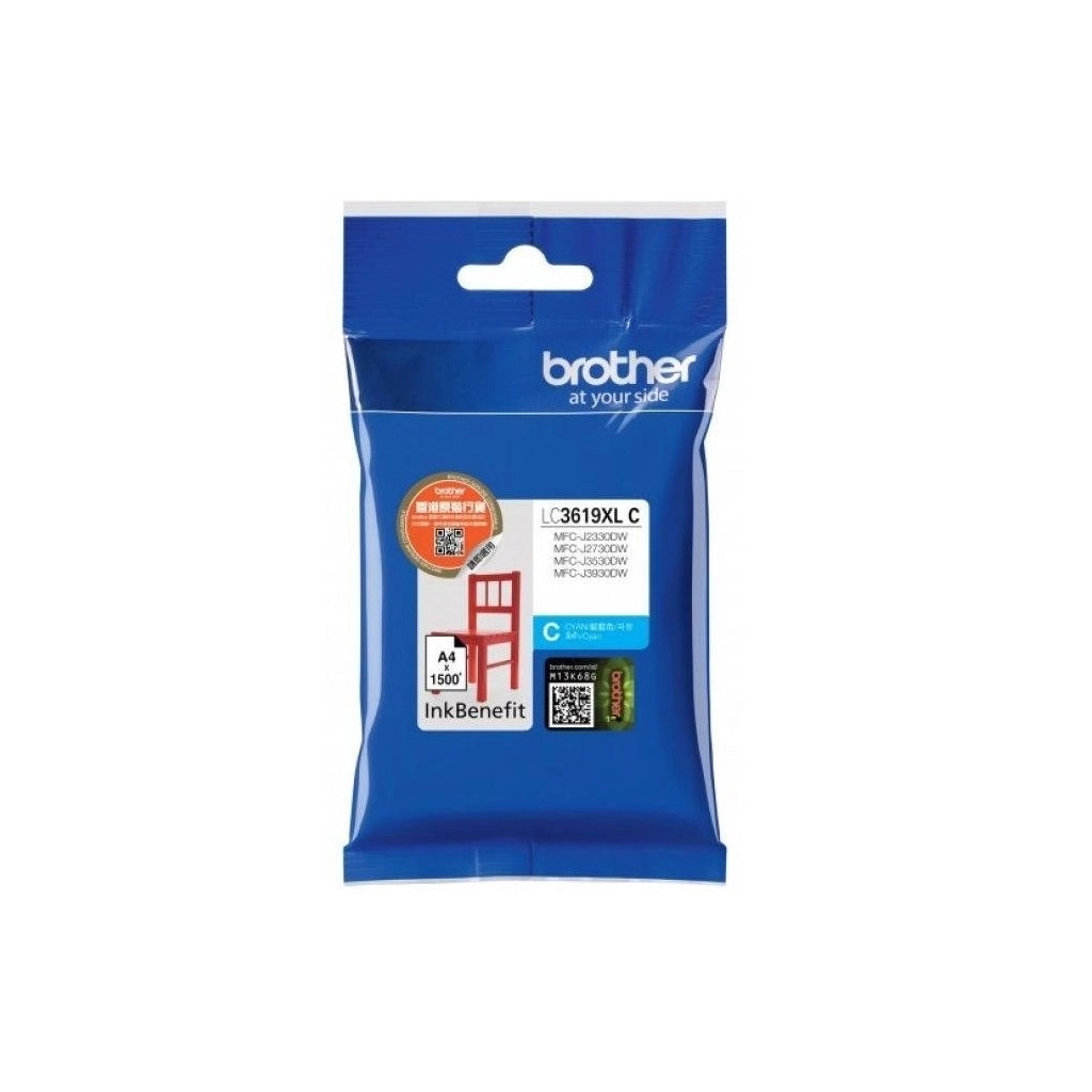Картридж Brother MFC-J3530DW/MFCJ3930DW XL cyan (LC3619XLC) - 1