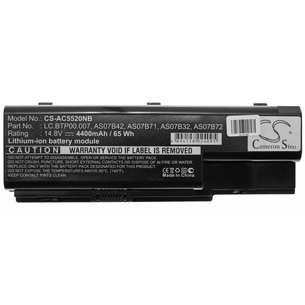 Аккумулятор для ноутбука Aspire 5315 14.8V 4400mAhr Cameron Sino (CS-AC5520NB)