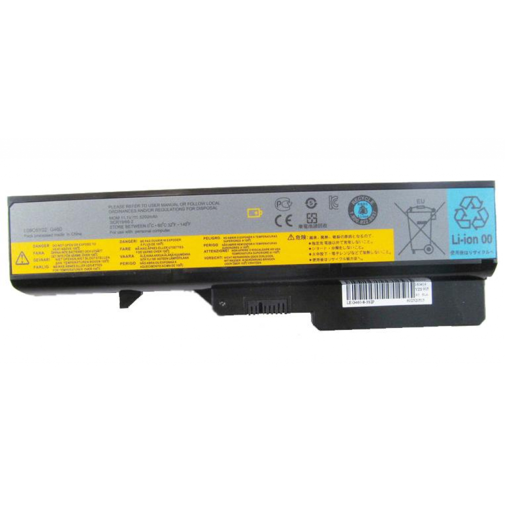 Аккумулятор для ноутбука Lenovo IdeaPad G460 57Y6454, 5200mAh, 6cell, 11.1V, Li-ion, черная (A41481)