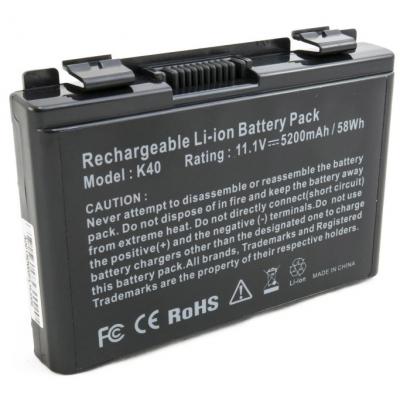 Аккумулятор для ноутбука Asus K40 (A32-F82) 5200 mAh Extradigital (BNA3927) Аккумулятор для ноутбука Asus K40 (A32-F82) 5200 mAh Extradigital (BNA3927)