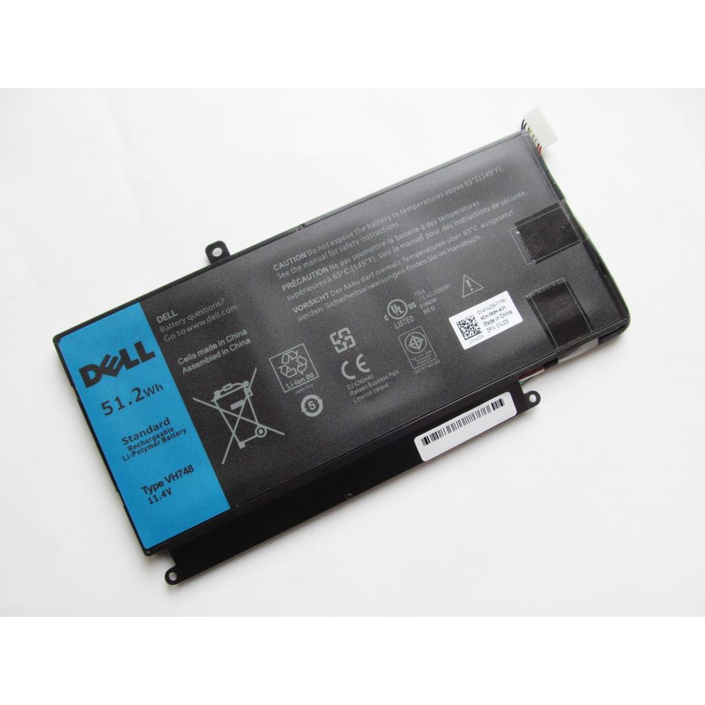 Аккумулятор для ноутбука Dell Dell Vostro 5470 VH748 51.2Wh (4500mAh) 6cell 11.4V Li-ion (A41997)