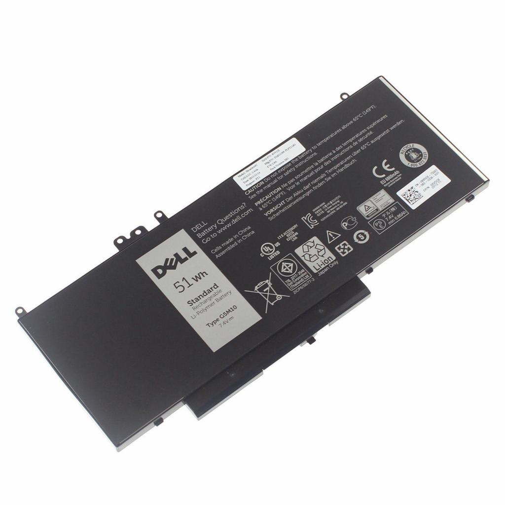 Аккумулятор для ноутбука Dell Latitude E5550 G5M10, 6860mAh (51Wh), 6cell, 7.4V (A47175) - 1 Аккумулятор для ноутбука Dell Latitude E5550 G5M10, 6860mAh (51Wh), 6cell, 7.4V (A47175) - 1