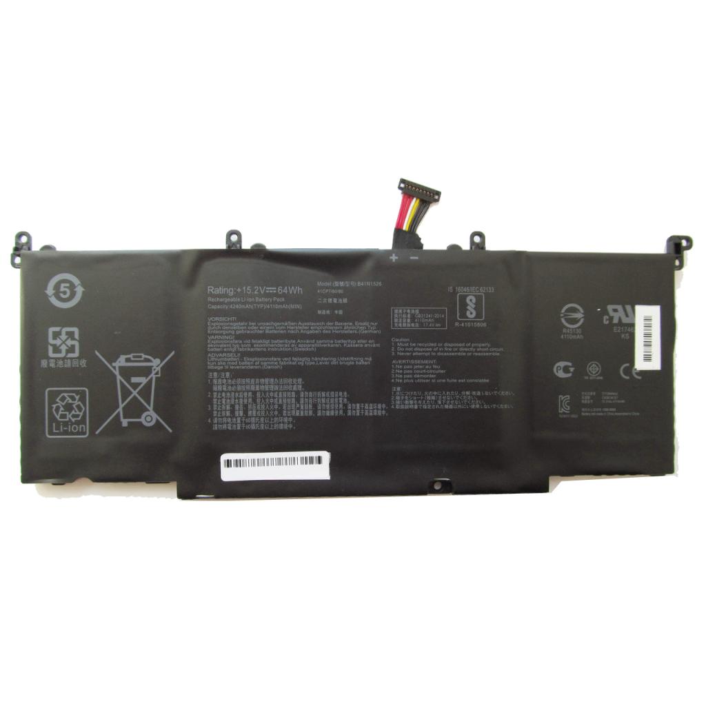 Аккумулятор для ноутбука ASUS ROG GL502 B41N1526, 4240mAh (64Wh), 4cell, 15.2V, Li-ion, че (A47281) Аккумулятор для ноутбука ASUS ROG GL502 B41N1526, 4240mAh (64Wh), 4cell, 15.2V, Li-ion, че (A47281)