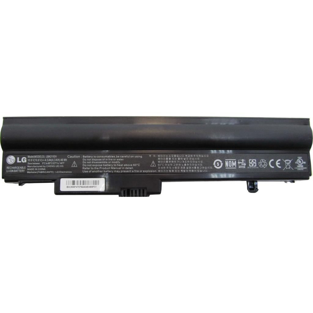 Аккумулятор для ноутбука LG LBA211EH, 4300mAh (46Wh), 6cell, 10.8V, Li-ion (A47215) Аккумулятор для ноутбука LG LBA211EH, 4300mAh (46Wh), 6cell, 10.8V, Li-ion (A47215)