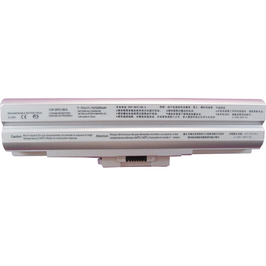 Аккумулятор для ноутбука Sony VGP-BPS13AS VAIO VGN-FW, 5200mAh, 6cell, 11.1V (A41420)