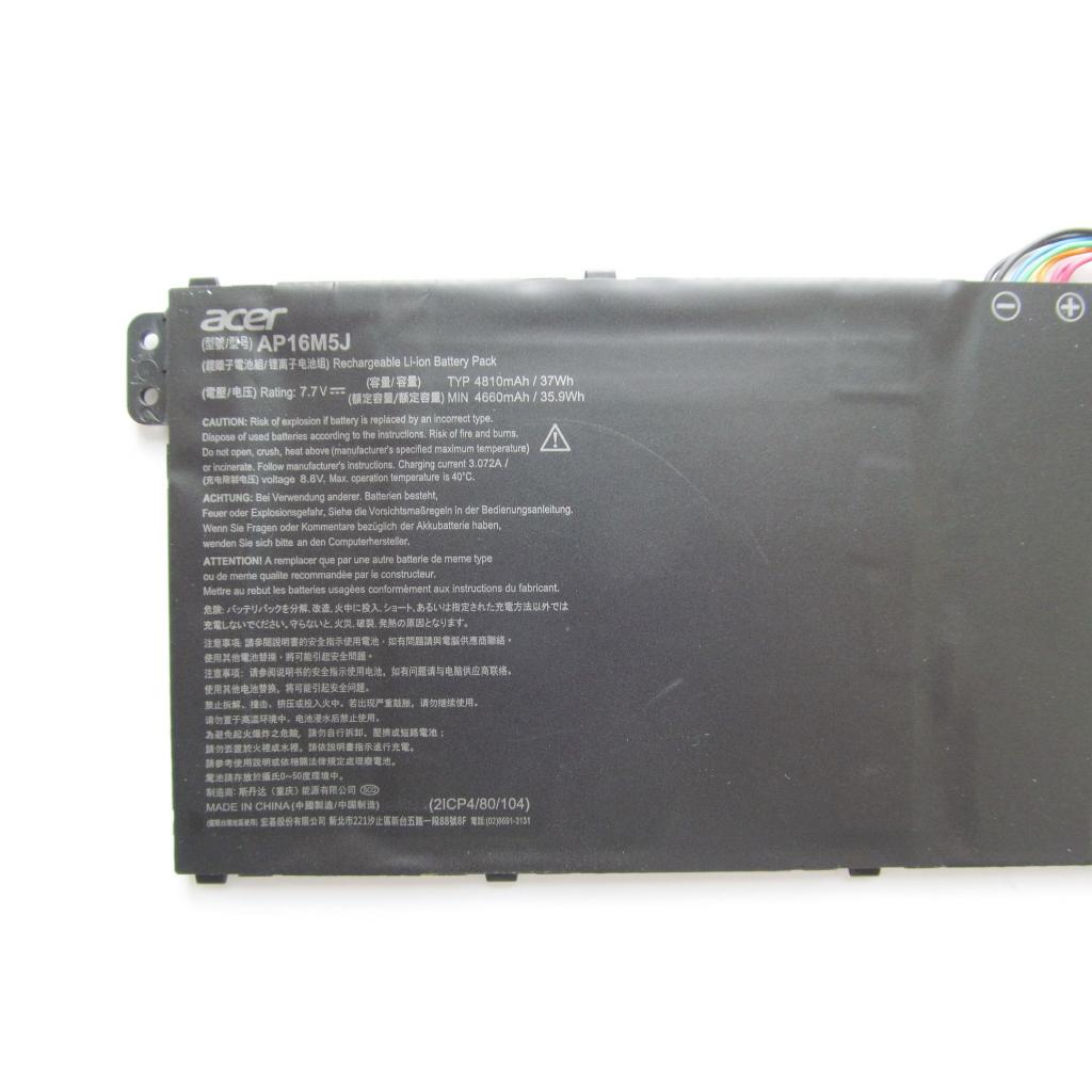 Аккумулятор для ноутбука Acer AP16M5J Aspire A315/A515, 4810mAh (37Wh), 4cell, 7.7V, Li-io (A47434) - 1