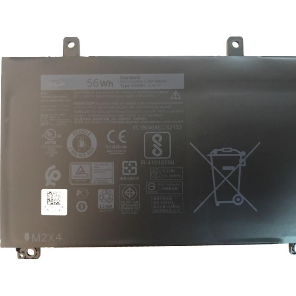 Аккумулятор для ноутбука Dell XPS 15-9560 (short) H5H20, 56Wh (4649mAh), 3cell, 11.4V, Li- (A47314) - 2 Аккумулятор для ноутбука Dell XPS 15-9560 (short) H5H20, 56Wh (4649mAh), 3cell, 11.4V, Li- (A47314) - 2