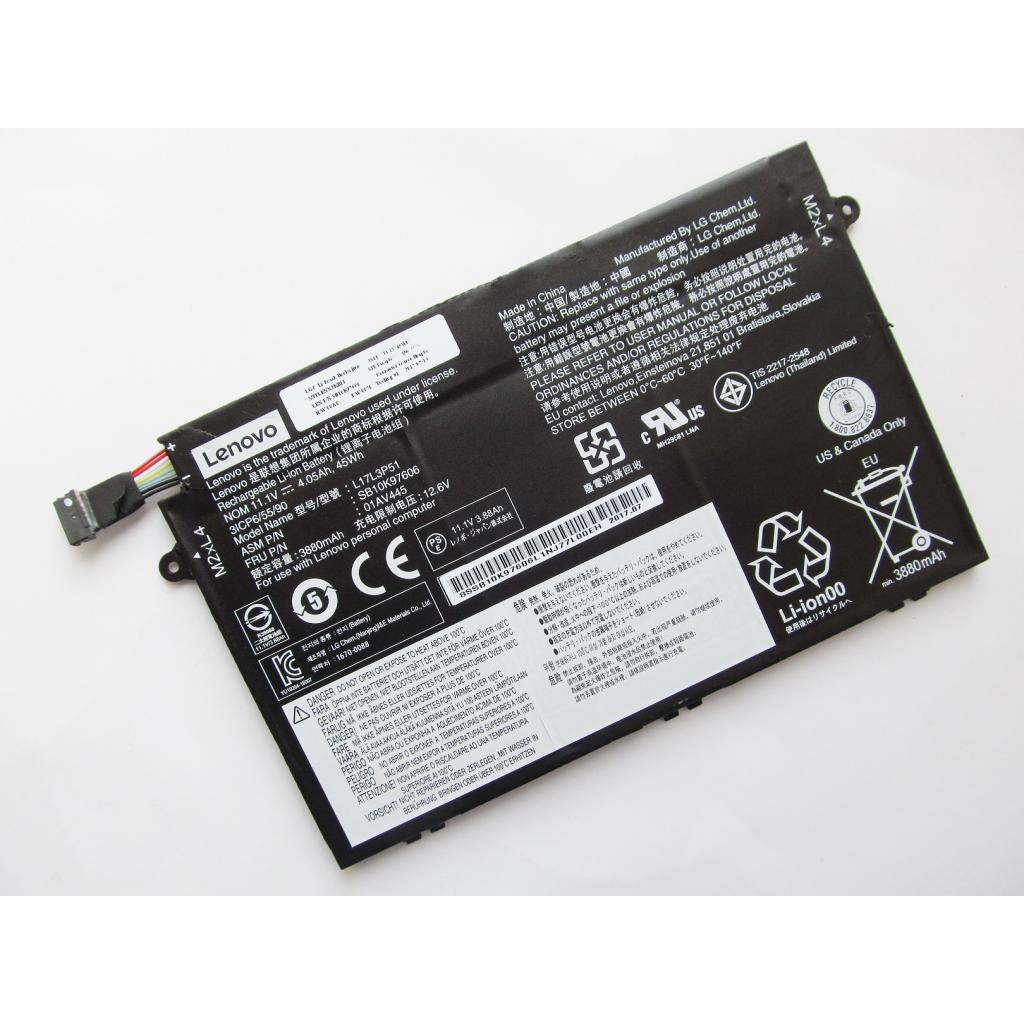 Аккумулятор для ноутбука Lenovo ThinkPad E580 01AV445, 4120mAh (45Wh), 3cell, 11.1V, Li-ion (A47415) - 1 Аккумулятор для ноутбука Lenovo ThinkPad E580 01AV445, 4120mAh (45Wh), 3cell, 11.1V, Li-ion (A47415) - 1