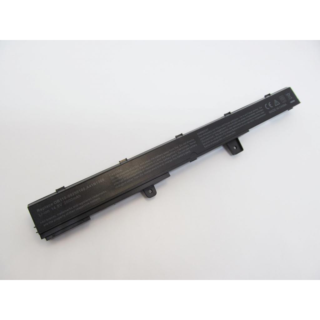 Аккумулятор для ноутбука Asus X551 A41N1308, 2600mAh, 4cell, 14.8V, Li-ion AlSoft (A47233) - 1 Аккумулятор для ноутбука Asus X551 A41N1308, 2600mAh, 4cell, 14.8V, Li-ion AlSoft (A47233) - 1