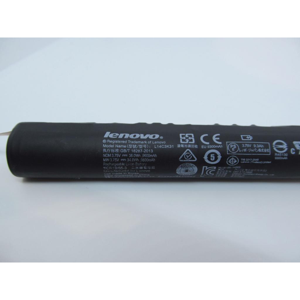 Аккумулятор для ноутбука Lenovo Yoga Tablet 2-1050F L14C3K31, 9600mAh (36Wh), 3.75V, Li-ion (A47179) - 2