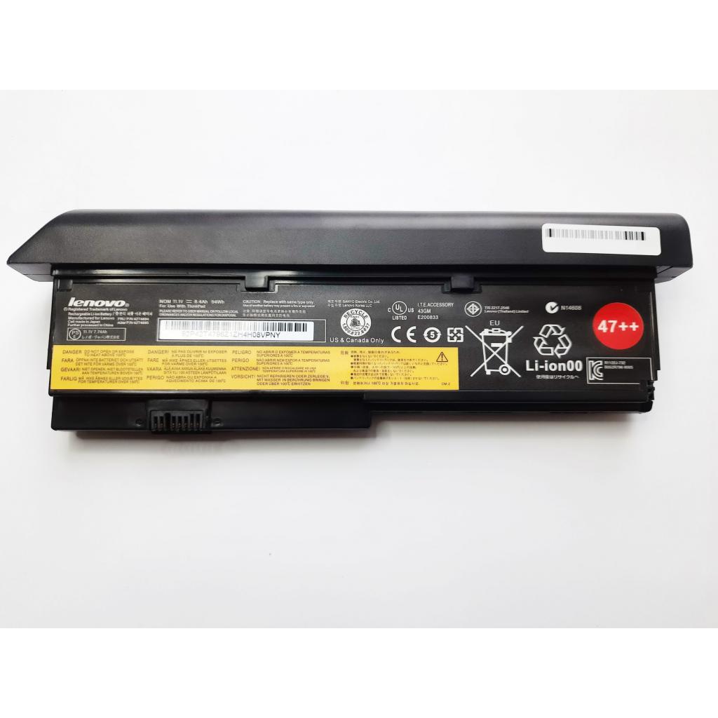 Аккумулятор для ноутбука Lenovo ThinkPad X200, 8400mAh (94Wh), 9cell, 11.1V, Li-ion (A47617) Аккумулятор для ноутбука Lenovo ThinkPad X200, 8400mAh (94Wh), 9cell, 11.1V, Li-ion (A47617)
