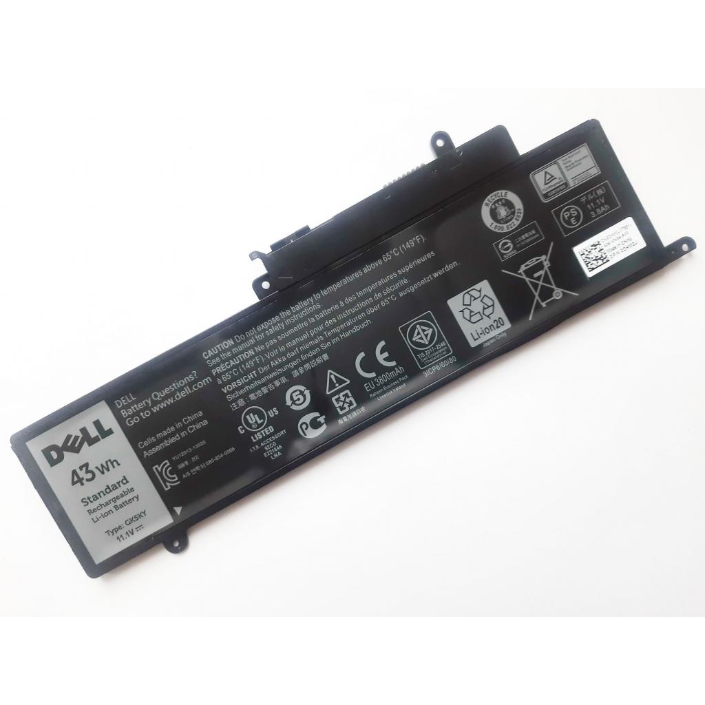 Аккумулятор для ноутбука Dell Inspiron 11-3147 GK5KY, 43Wh (3800mAh), 3cell, 11.1V, Li-ion (A47609) - 1 Аккумулятор для ноутбука Dell Inspiron 11-3147 GK5KY, 43Wh (3800mAh), 3cell, 11.1V, Li-ion (A47609) - 1