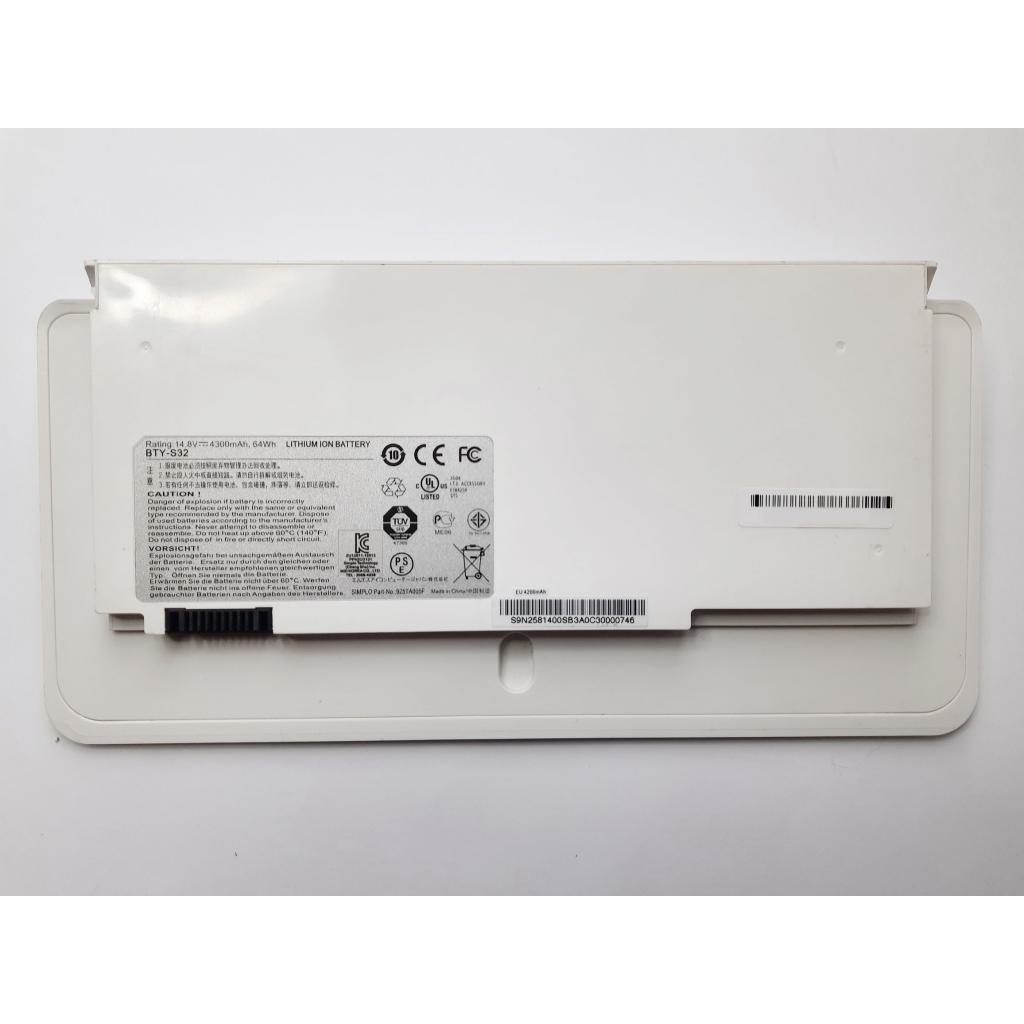 Аккумулятор для ноутбука MSI BTY-S32, 64Wh (4300mAh), 8cell, 14.8V, Li-ion (A47615)