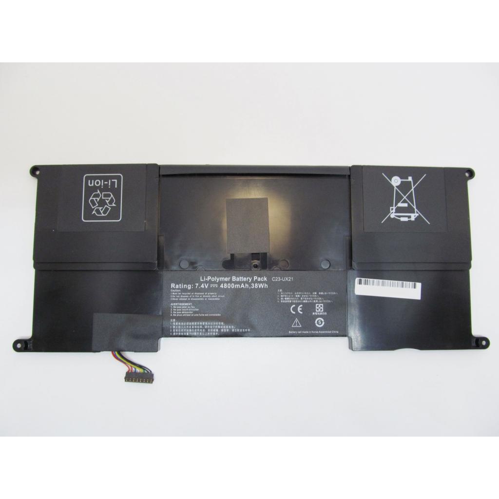 Аккумулятор для ноутбука Asus ZenBook UX21A C23-UX21, 4800mAh, 6cell, 7.4V, Li-Pol AlSoft (A47235)