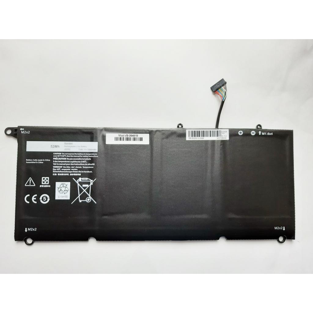 Аккумулятор для ноутбука Dell XPS 13-9343JD25G, 52Wh (7000mAh), 4cell, 7.4V, Li-ion AlSoft (A47522)