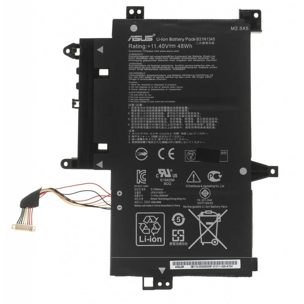 Аккумулятор для ноутбука ASUS Transformer TP500LA B31N1345, 4200mAh (48Wh), 3cell, 11.4V (A47567) Аккумулятор для ноутбука ASUS Transformer TP500LA B31N1345, 4200mAh (48Wh), 3cell, 11.4V (A47567)