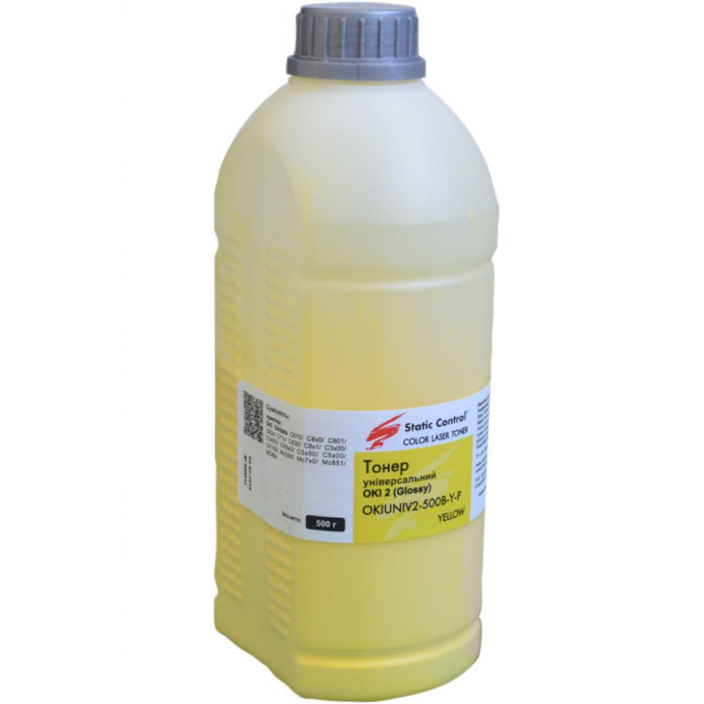 Тонер Oki universal2 (Glossy) 500г yellow Static Control (OKIUNIV2-500B-Y-P)