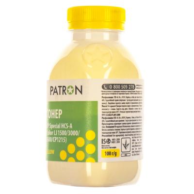 Тонер HP CLJ 1500/3000/4600/CP1215) YELLOW 100г Patron (HCS-A-Y-100) - 1 Тонер HP CLJ 1500/3000/4600/CP1215) YELLOW 100г Patron (HCS-A-Y-100) - 1