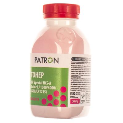Тонер HP CLJ 1500/3000/4600/CP1215) MAGENTA 50г Patron (HCS-A-M-050) - 1