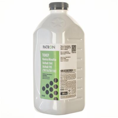Тонер Konica Minolta TN-116/TN118, 280г, bizhub 164/165/185/195 Patron (PN-MBH164-280) - 1