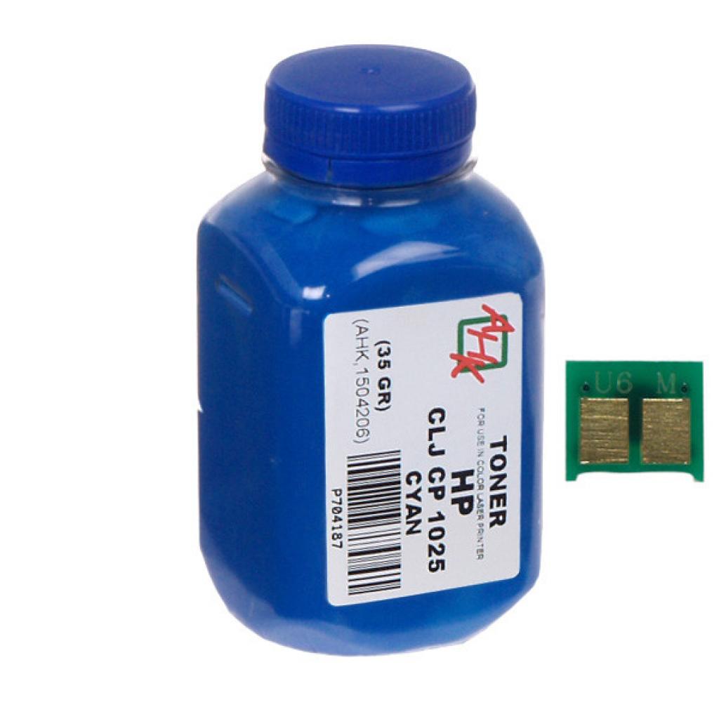 Тонер HP CLJ CP1025 35г Cyan +chip AHK (1500124) Тонер HP CLJ CP1025 35г Cyan +chip AHK (1500124)