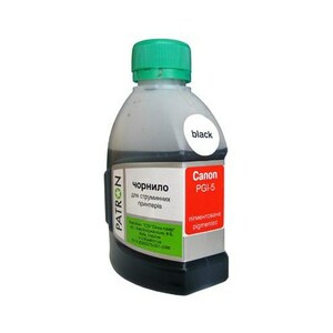 Чорнило PATRON CANON PGI-5 Pigmented (I-PN-CPGI5-180-B-P) 180 г