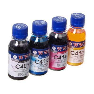 Чернила WWM CANON PG40B/CL41 В/C/M/Y Комплект (C40/41SET-2)